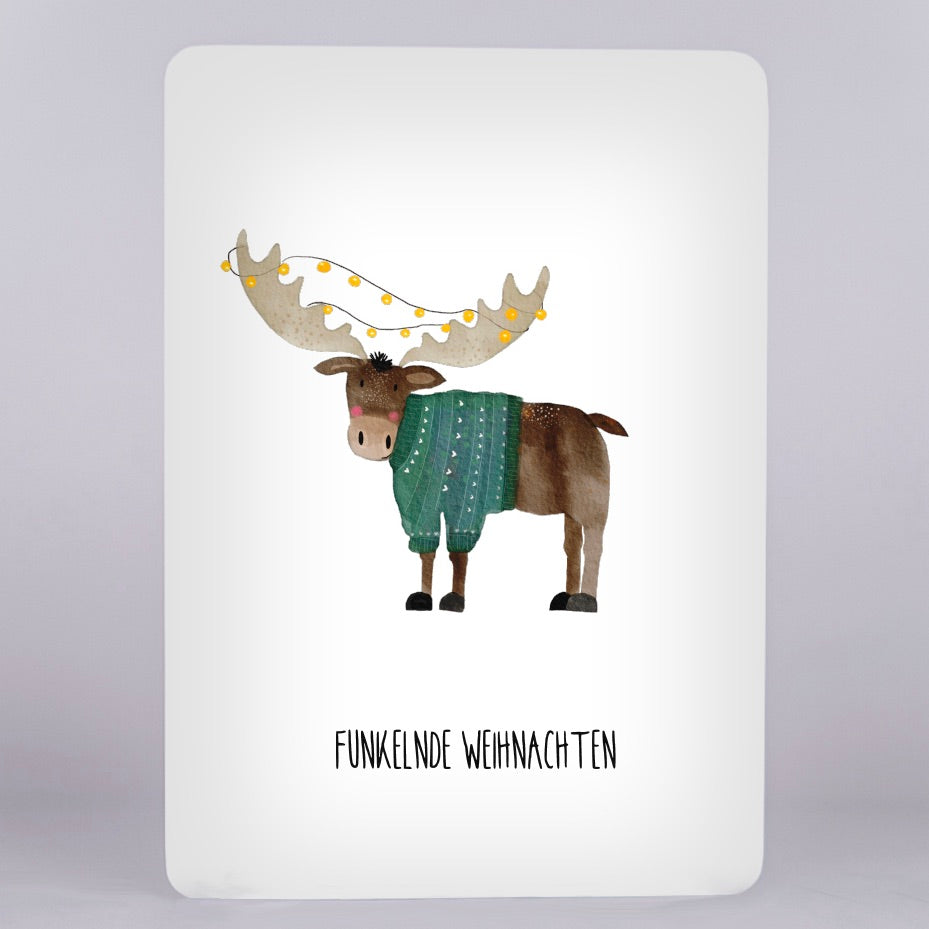 Rentier- Funkelnde Weihnachten