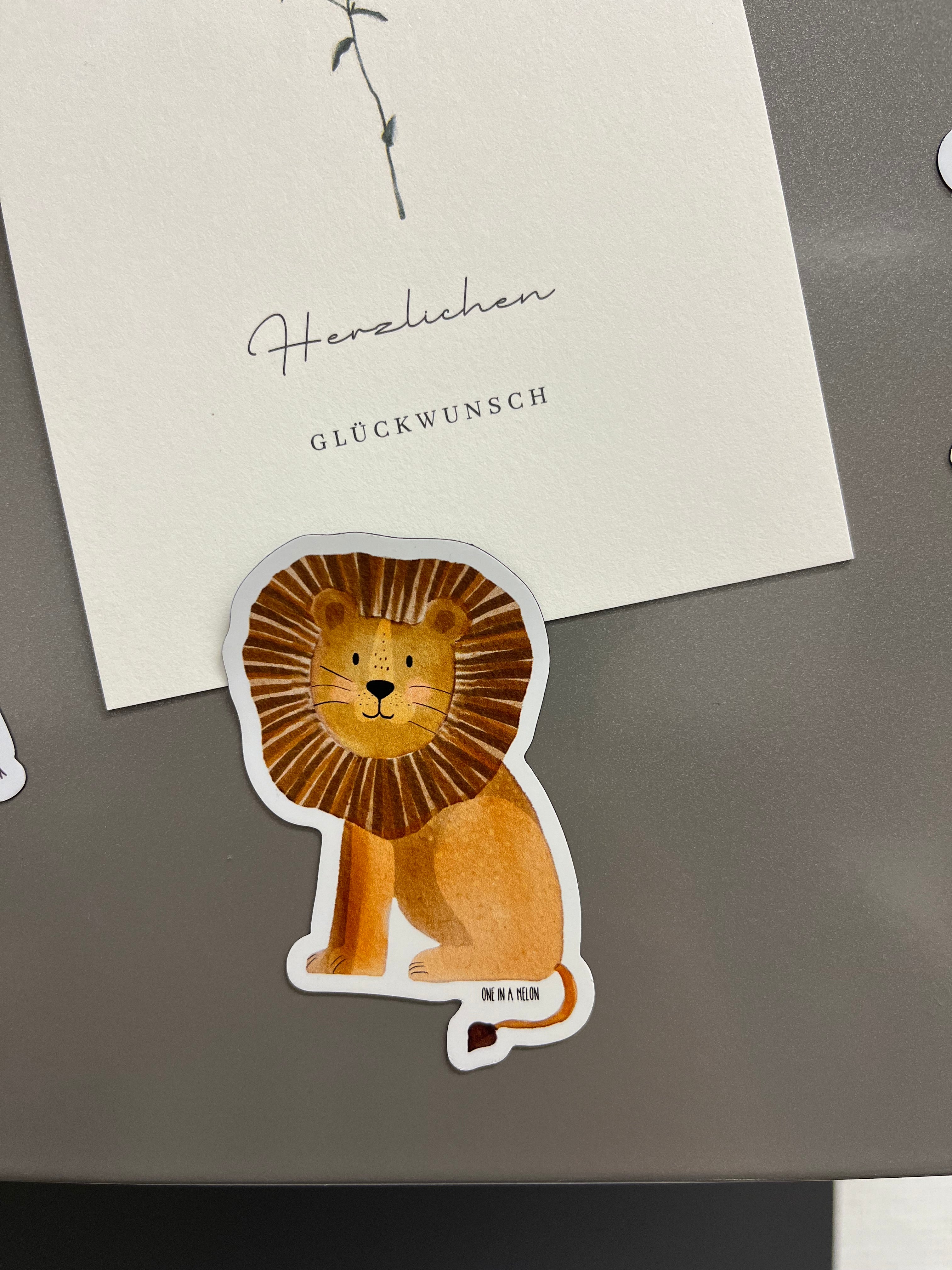 Kühlschrankmagnet Löwe
