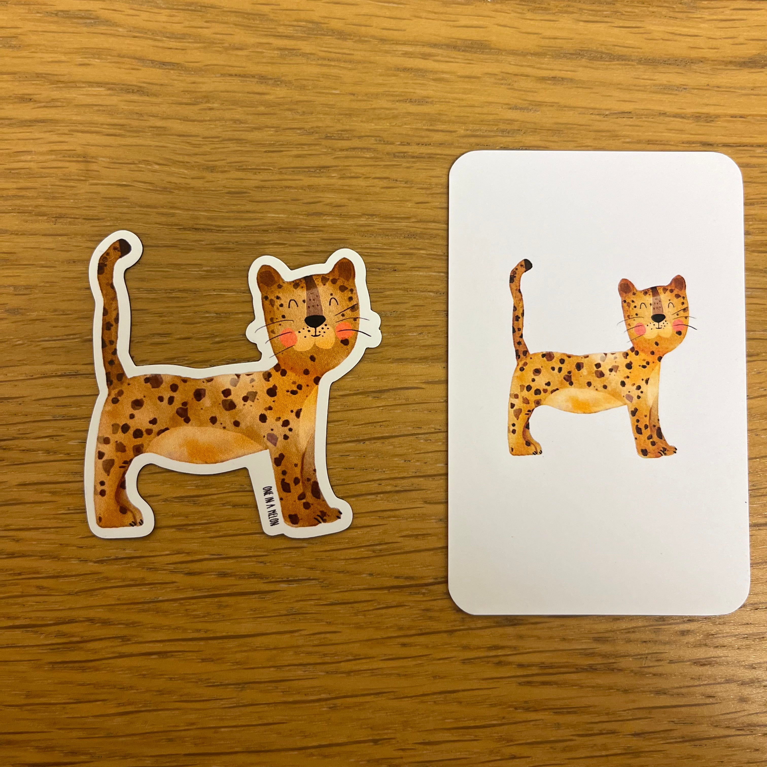 Kühlschrankmagnet Leopard