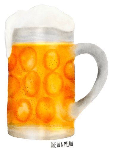 Kühlschrankmagnet Bier