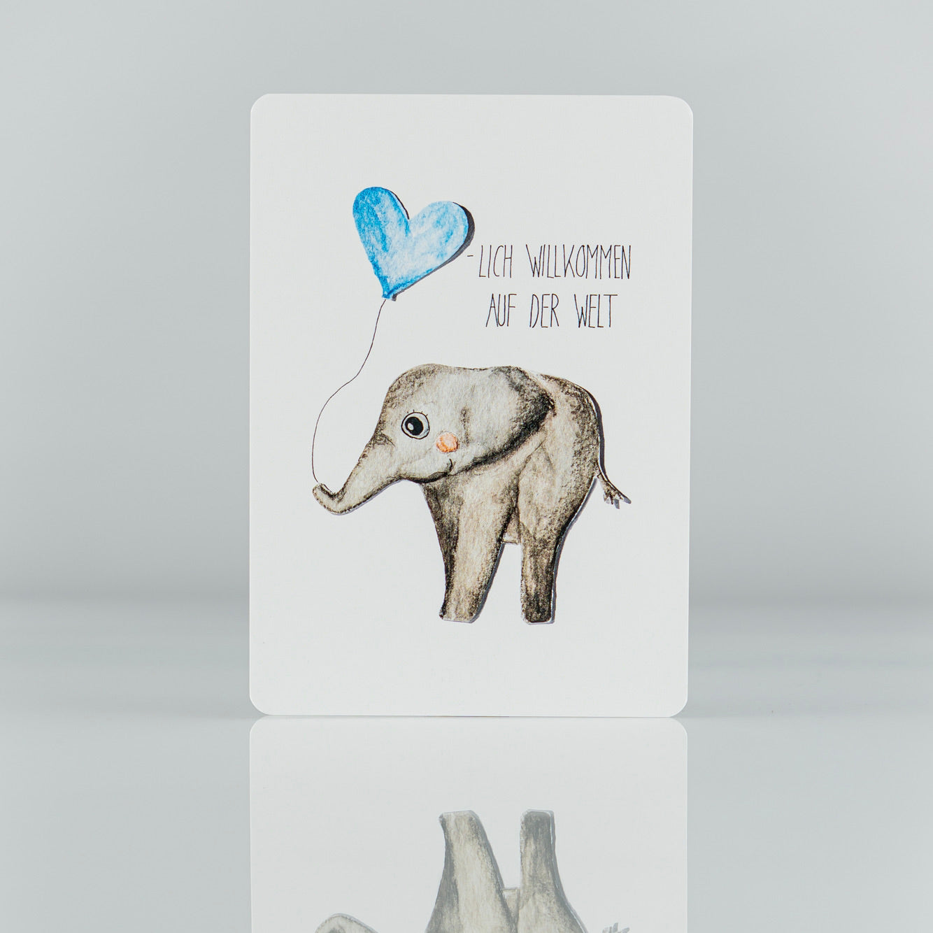 Elefant - Karte zur Geburt