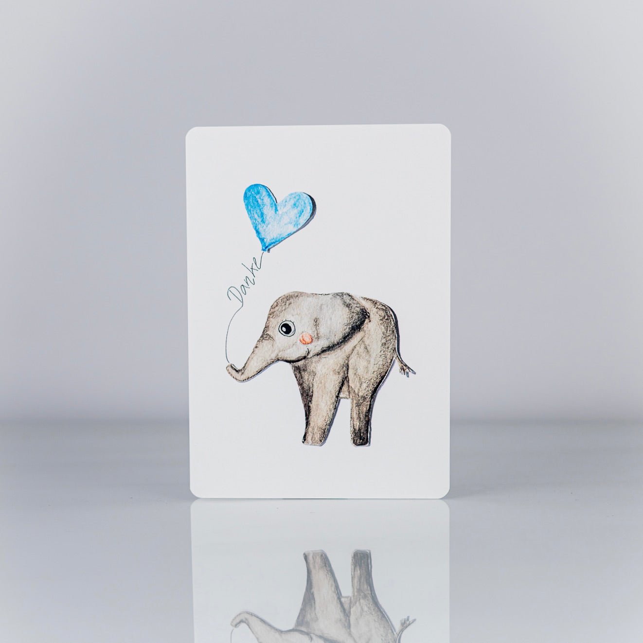 Niedliche Elefant Danke-Postkarte